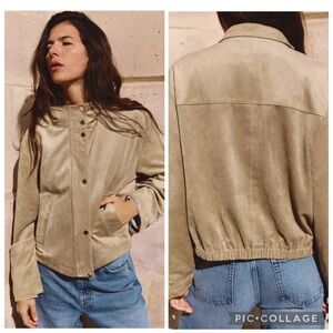 ZARA FAUX SUEDE JACKET